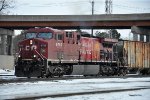 Grain train rolls west approaching Hoffman